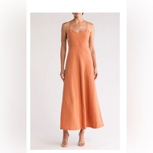 Theory Women's Sunset Orange Maxi Dress
